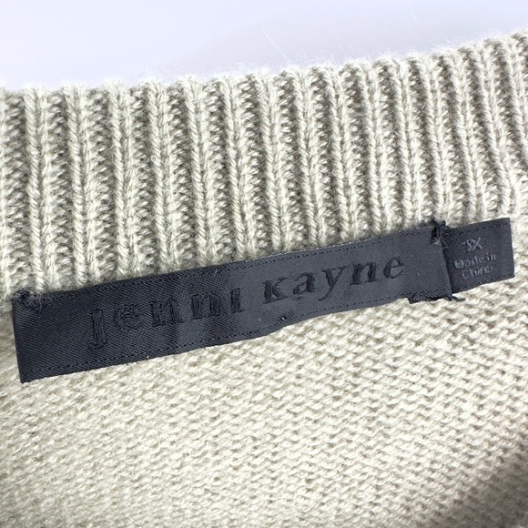 Jenni Kayne Cashmere Sweater Womens 1X Crew Neck Quiet Luxury Capsule Soft Cozy - Picture 4 of 10